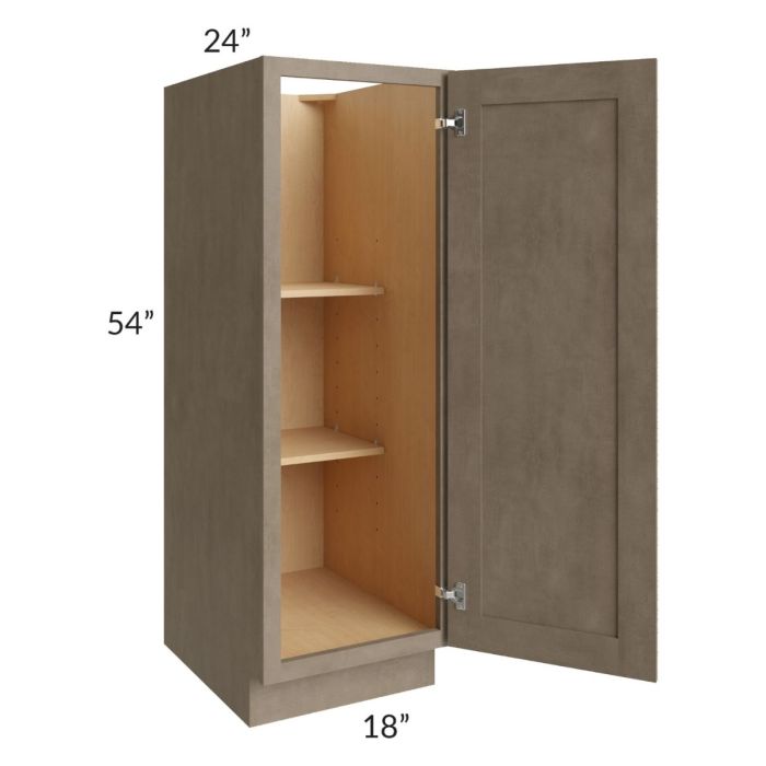 Cobblestone Grey 18x54 Split Pantry Base Cabinet