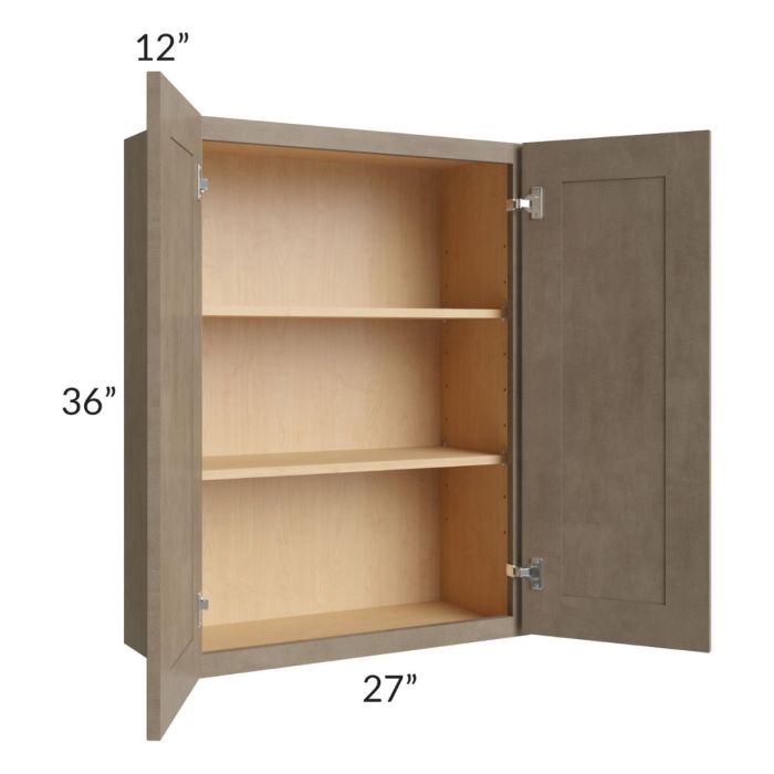 Cobblestone Grey 27x36 Wall Cabinet