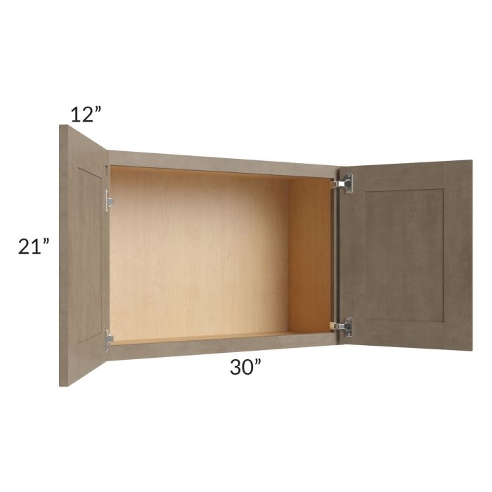 Cobblestone Grey 30x21 Wall Cabinet