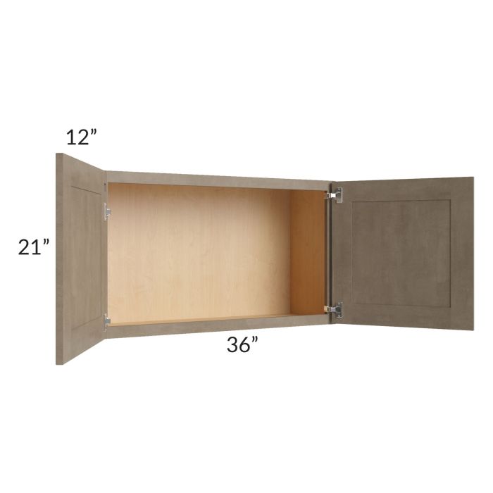 Cobblestone Grey 36x21 Wall Cabinet