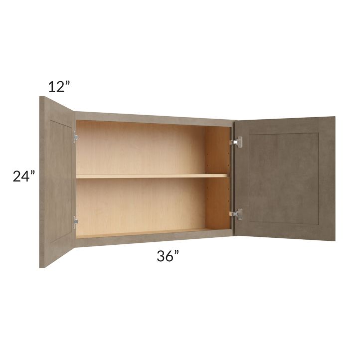 Cobblestone Grey 36x24 Wall Cabinet