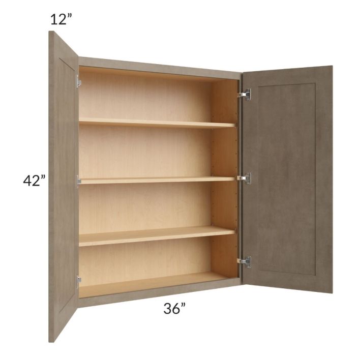 Cobblestone Grey 36x42 Wall Cabinet