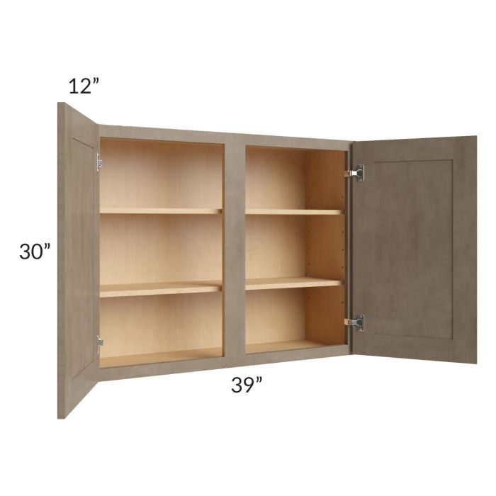 Cobblestone Grey 39x30 Wall Cabinet