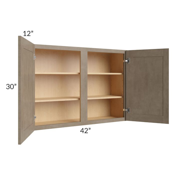 Cobblestone Grey 42x30 Wall Cabinet