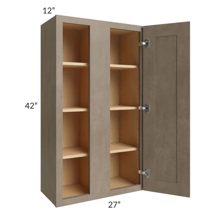 Cobblestone Grey 27x42 Blind Corner Wall Cabinet