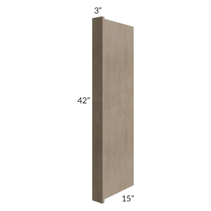 Cobblestone Grey 15x42 Wall End Panel