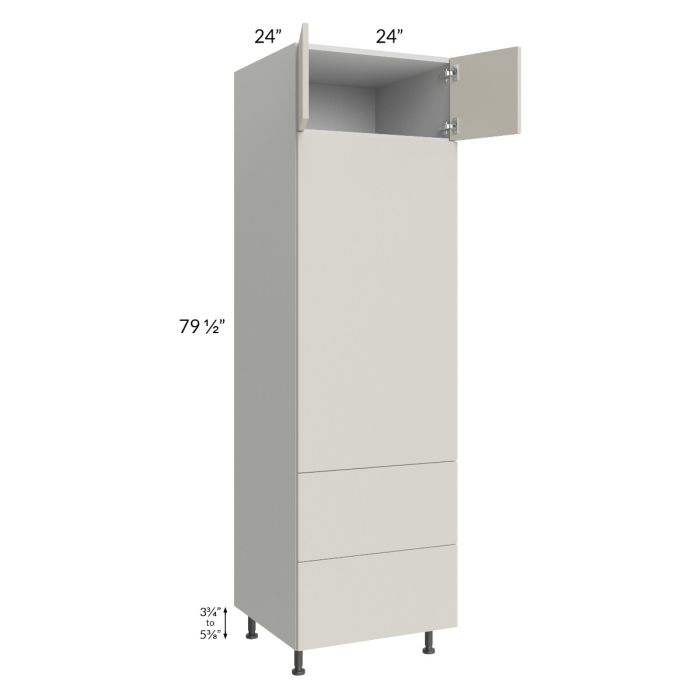 Milan Beige Matte 24x84 Combo Oven Cabinet