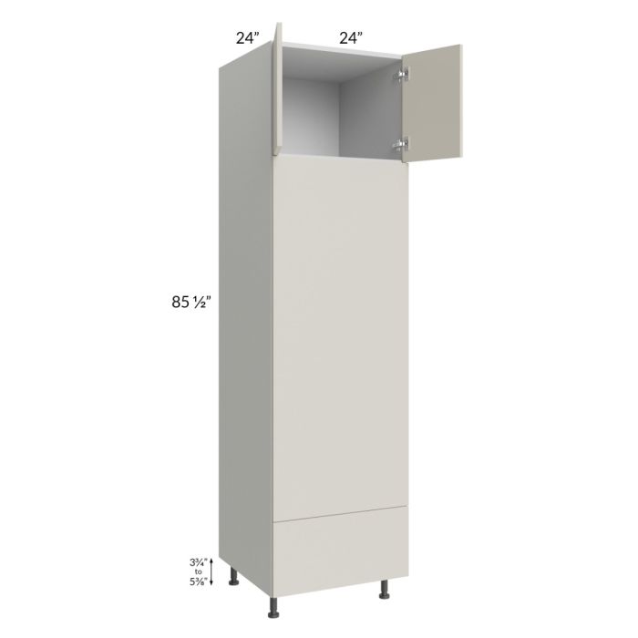 Milan Beige Matte 24x90 Double Oven Cabinet