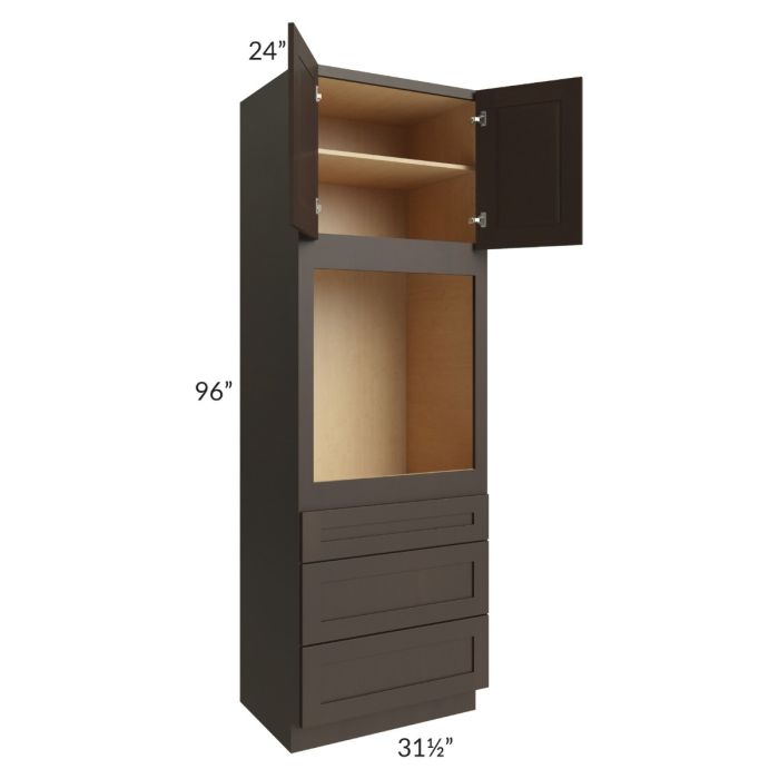 Southport Espresso Shaker 31.5x96 Oven Cabinet