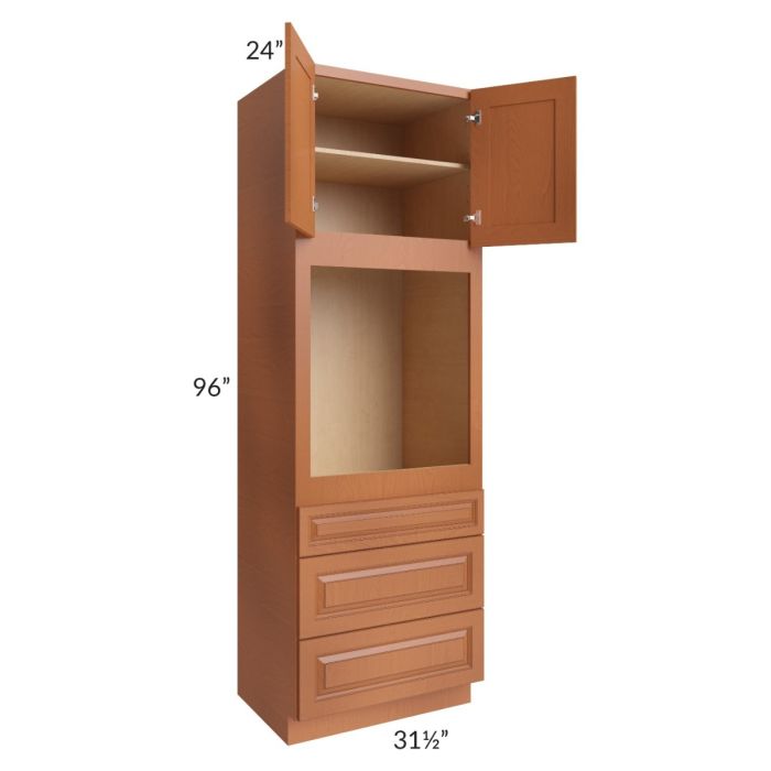 Lexington Cinnamon Glaze 31.5x96 Oven Cabinet