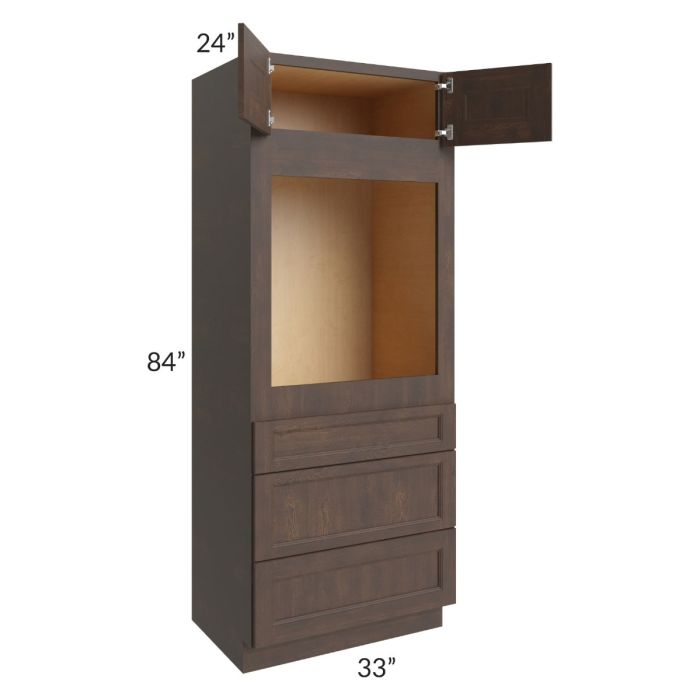 Tuscan Kona Brown 33x84 Oven Cabinet