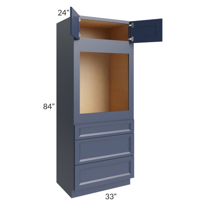 Bayville Blue 33x84 Universal Oven Cabinet