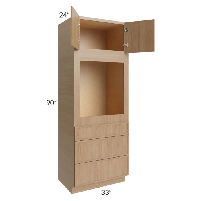 Township Rift Oak 33x90 Universal Oven Cabinet