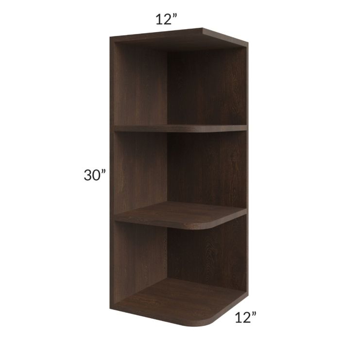 Tuscan Kona Brown 12x30 Open End Wall Cabinet