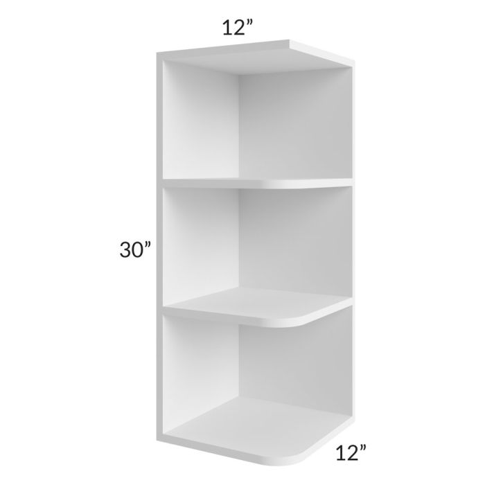 Belfast White 12x30 Open End Wall Cabinet