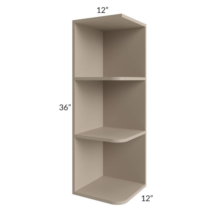 Tuscan Oyster 12x36 Open End Wall Cabinet