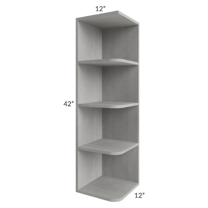 Gramercy Grey Mist 12x42 Open End Wall Cabinet