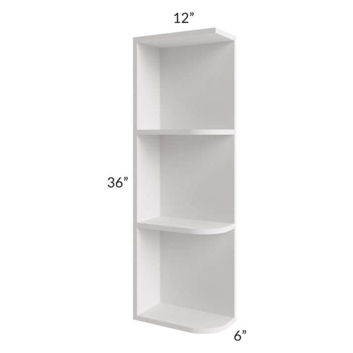 Vienna Cloud 6x36 Open End Wall Cabinet – Left Opening