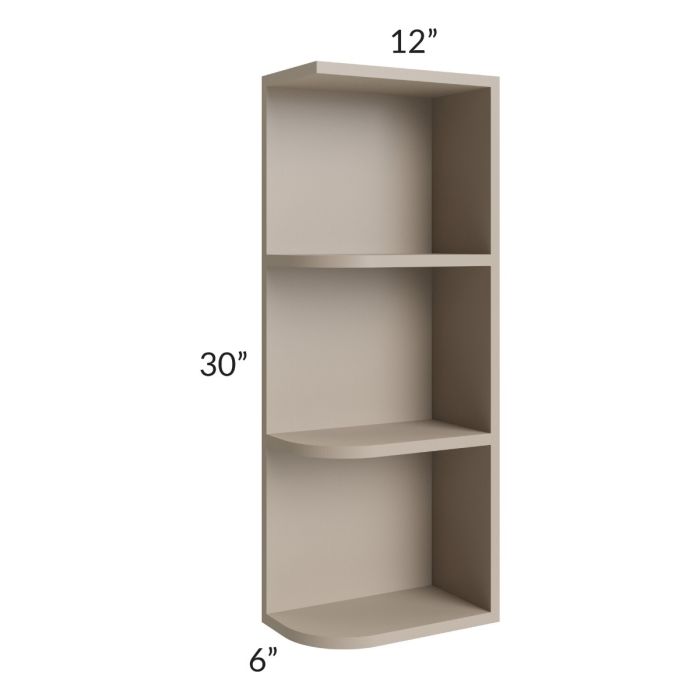 Tuscan Oyster 6x30 Open End Wall Cabinet – Right Opening