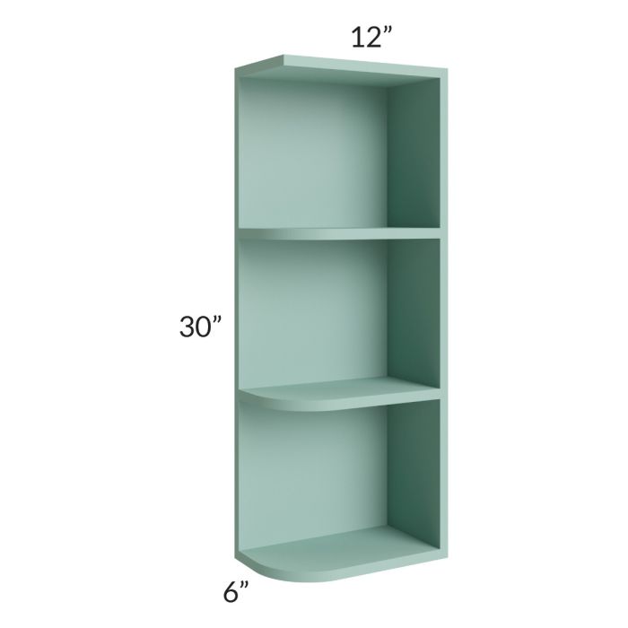 Midtown Sage Green Shaker 6x30 Open End Wall Cabinet – Right Opening