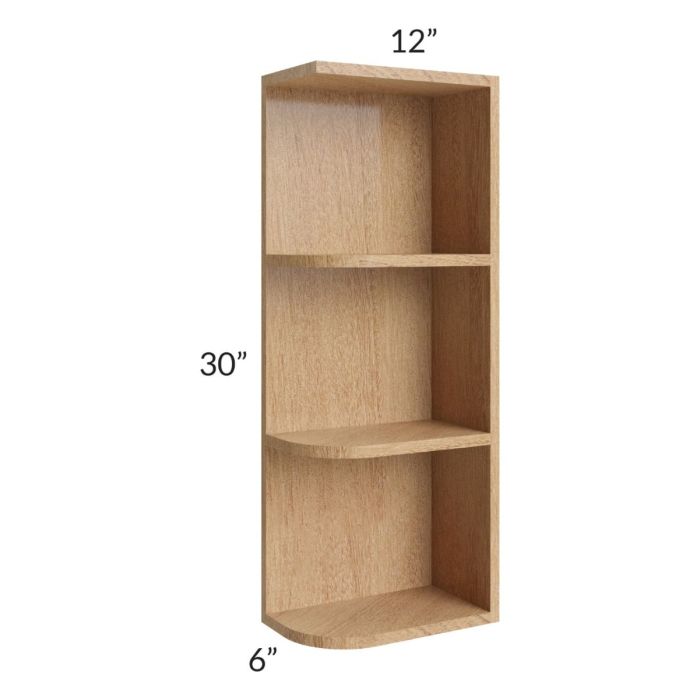Midtown Timber Shaker 6x30 Open End Wall Cabinet – Right Opening