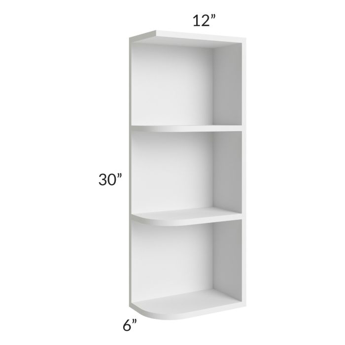 Salem White 6x30 Open End Wall Cabinet – Right Opening