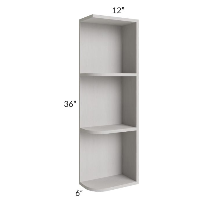 Midtown Light Grey Shaker 6x36 Open End Wall Cabinet – Right Opening