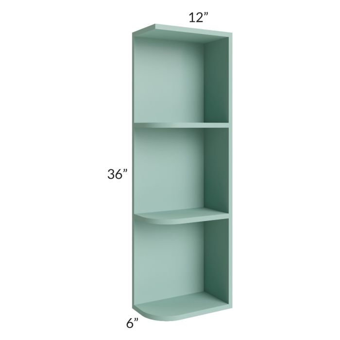Midtown Sage Green Shaker 6x36 Open End Wall Cabinet – Right Opening