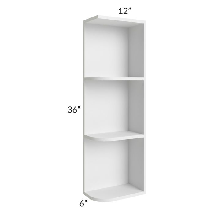Salem White 6x36 Open End Wall Cabinet – Right Opening