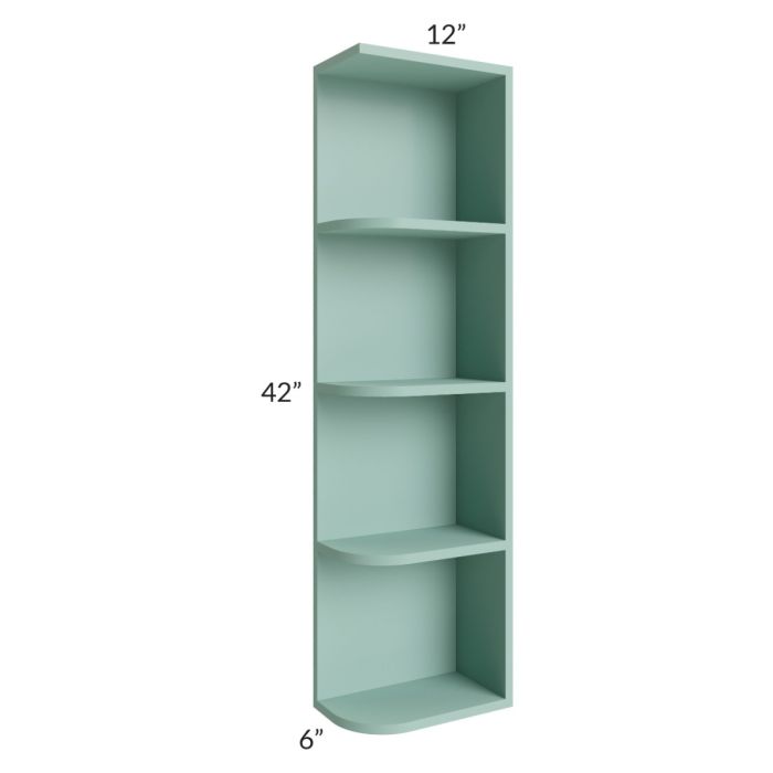 Midtown Sage Green Shaker 6x42 Open End Wall Cabinet – Right Opening