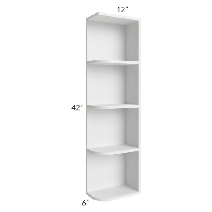 Salem White 6x42 Open End Wall Cabinet – Right Opening