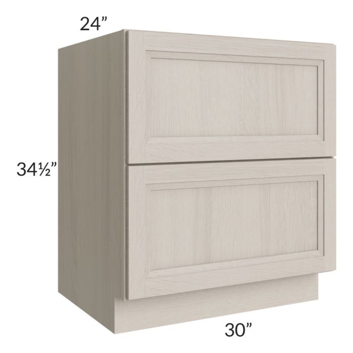 Catalina Mist 30" 2-Drawer Base Cabinet