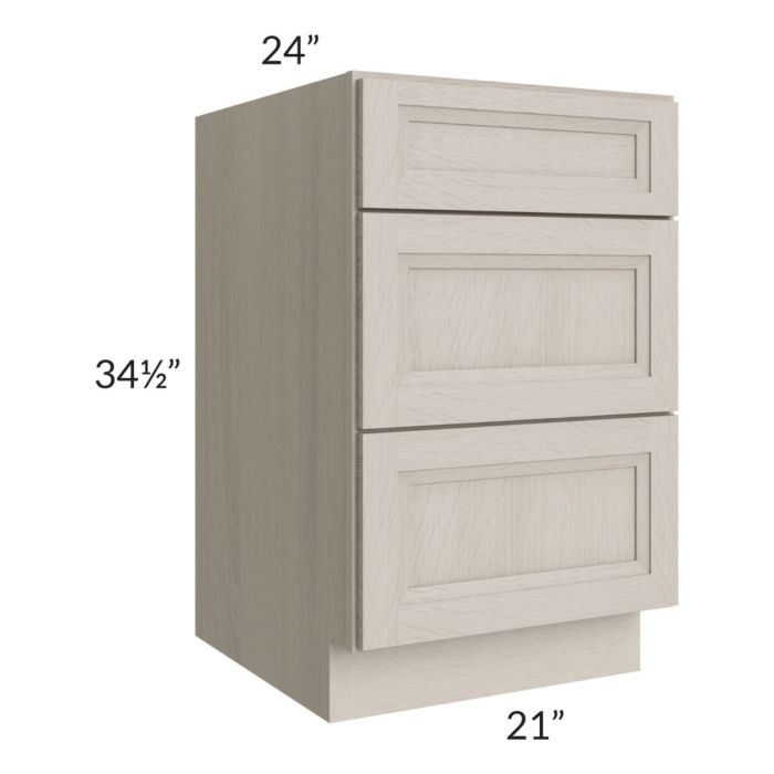 Catalina Mist 21" 3-Drawer Base Cabinet