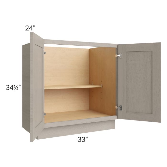 Catalina Mist 33" Full Height Door Base Cabinet