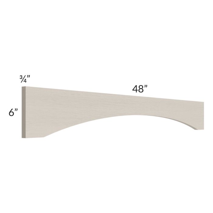 Catalina Mist 48" Shaker Arch Valance 