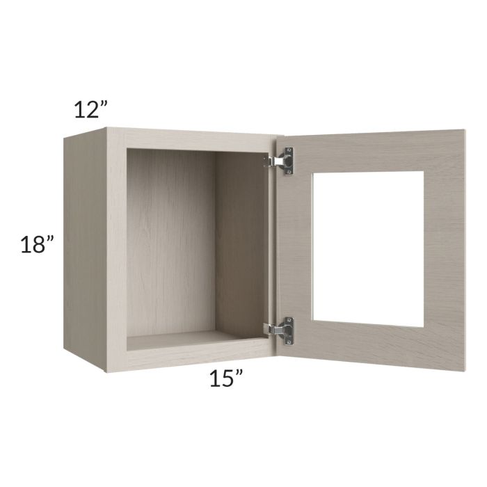 Catalina Mist 15x18 Decorative Wall Cabinet