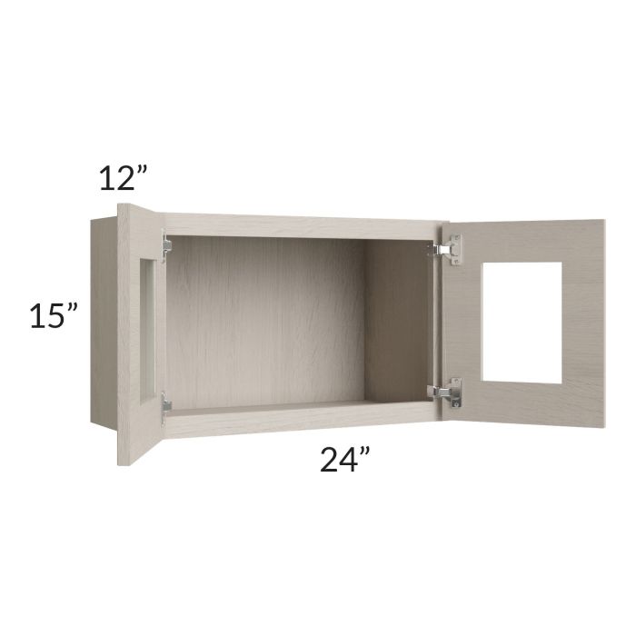 Catalina Mist 24x15 Decorative Wall Cabinet