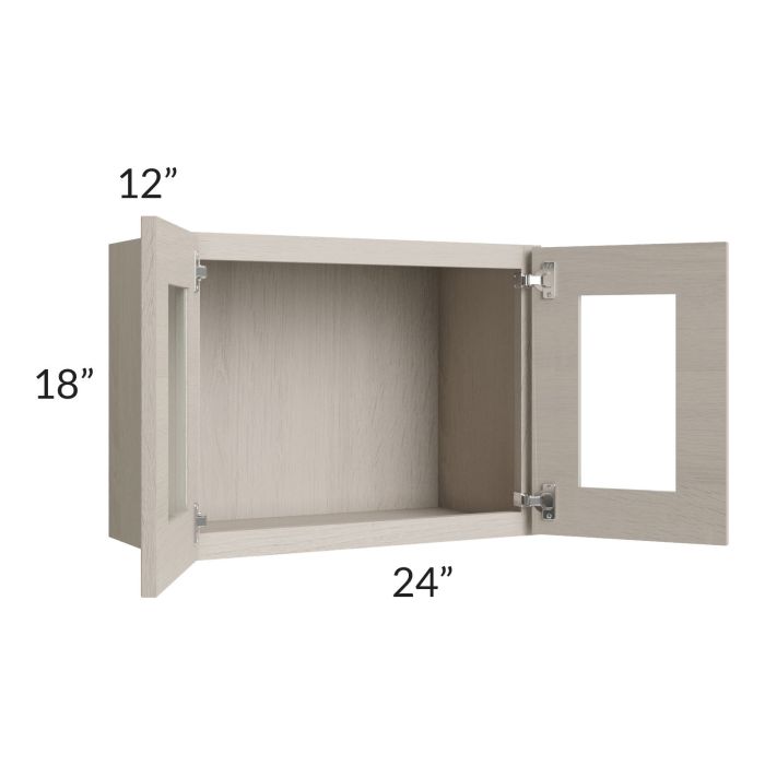 Catalina Mist 24x18 Decorative Wall Cabinet