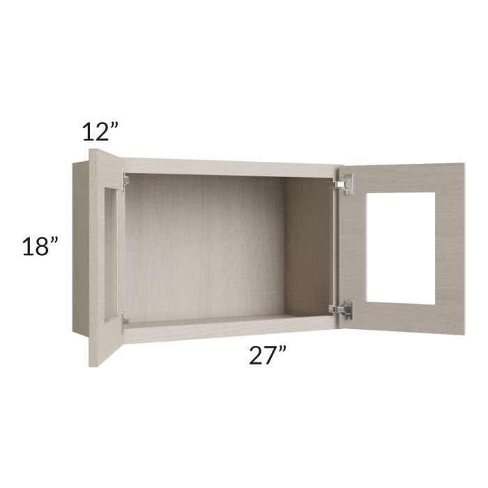 Catalina Mist 27x18 Decorative Wall Cabinet