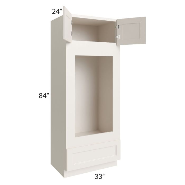 Providence Cream Glaze 33x84 Double Oven or Oven/Microwave Cabinet