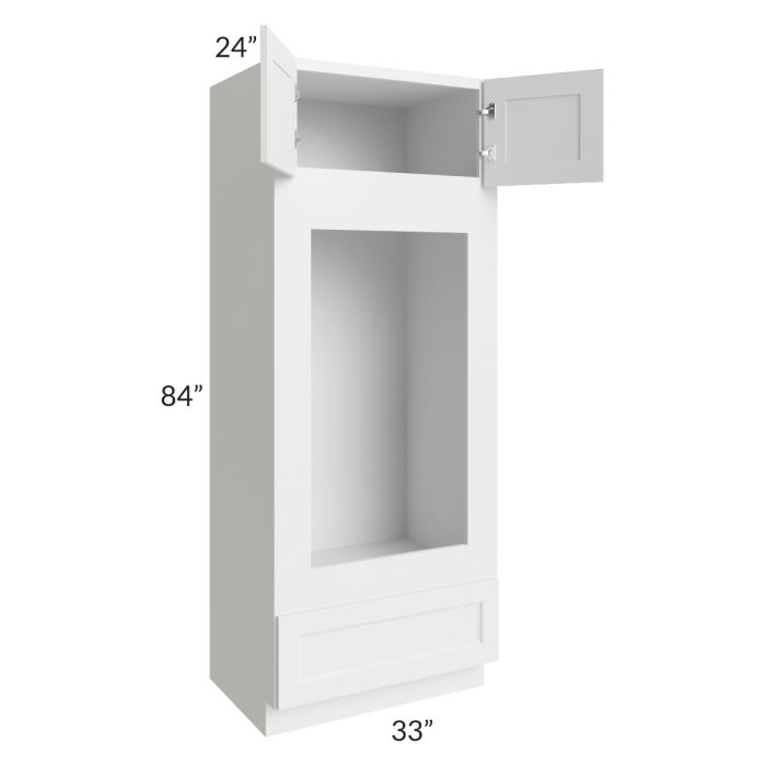 Providence White 33x84 Double Oven or Oven/Microwave Cabinet