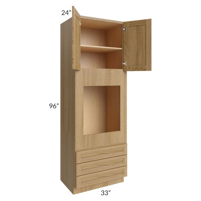 Catalina Toffee 33x96x24 Oven Cabinet