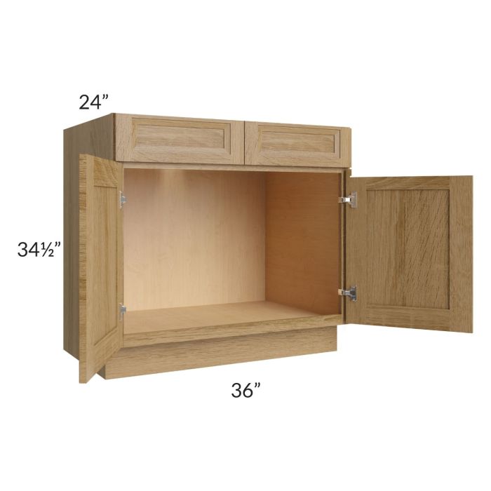 Catalina Toffee 36" Sink Base Cabinet