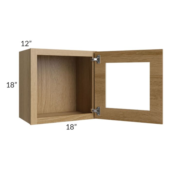 Catalina Toffee 18x18 Decorative Wall Cabinet