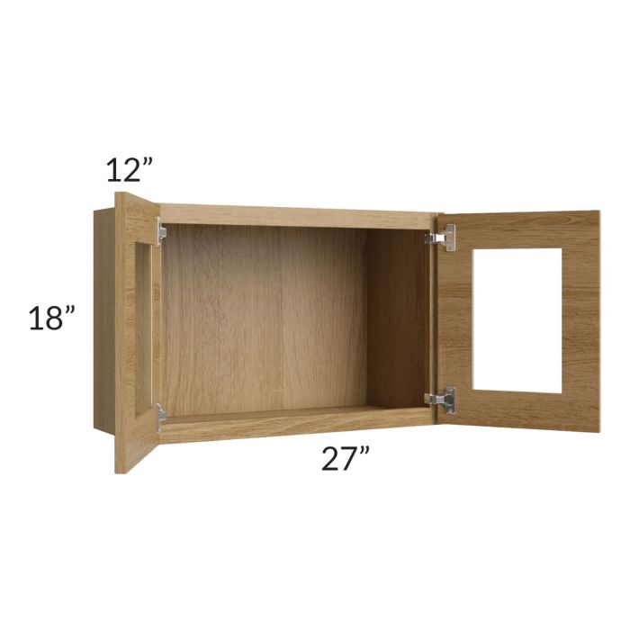 Catalina Toffee 27x18 Decorative Wall Cabinet