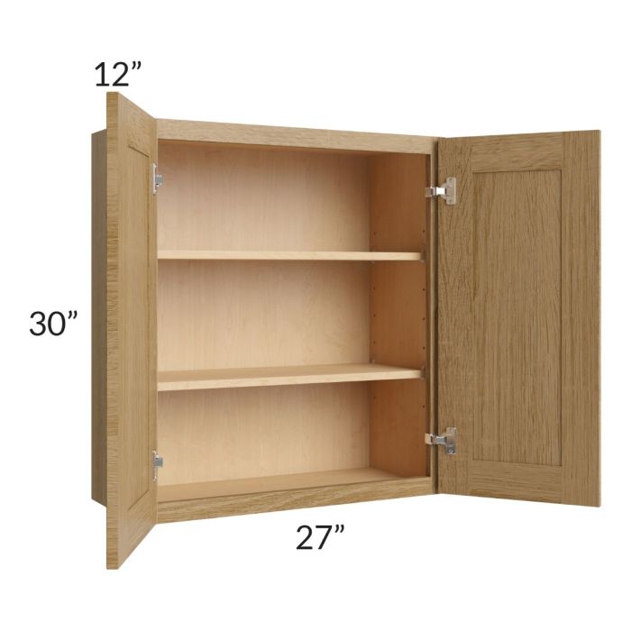 Catalina Toffee 27x30 Wall Cabinet