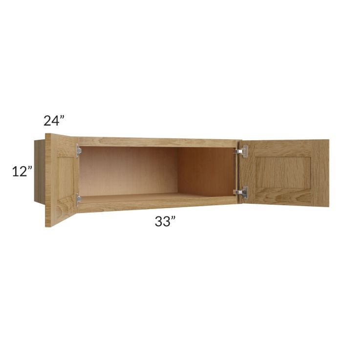 Catalina Toffee 33x12x24 Wall Cabinet