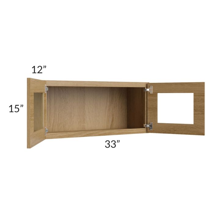 Catalina Toffee 33x15 Decorative Wall Cabinet