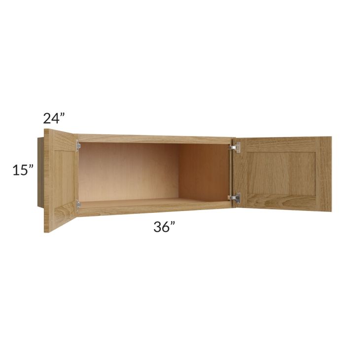 Catalina Toffee 36x15x24 Wall Cabinet