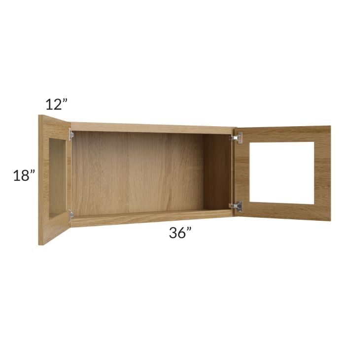 Catalina Toffee 36x18 Decorative Wall Cabinet